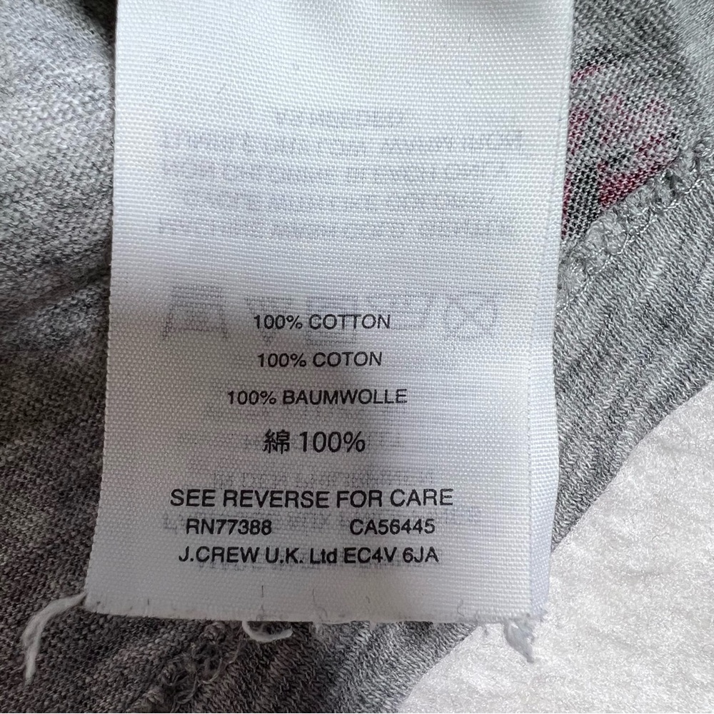 J. Crew Gray Ladybug Cotton Tee - Picture 5 of 6